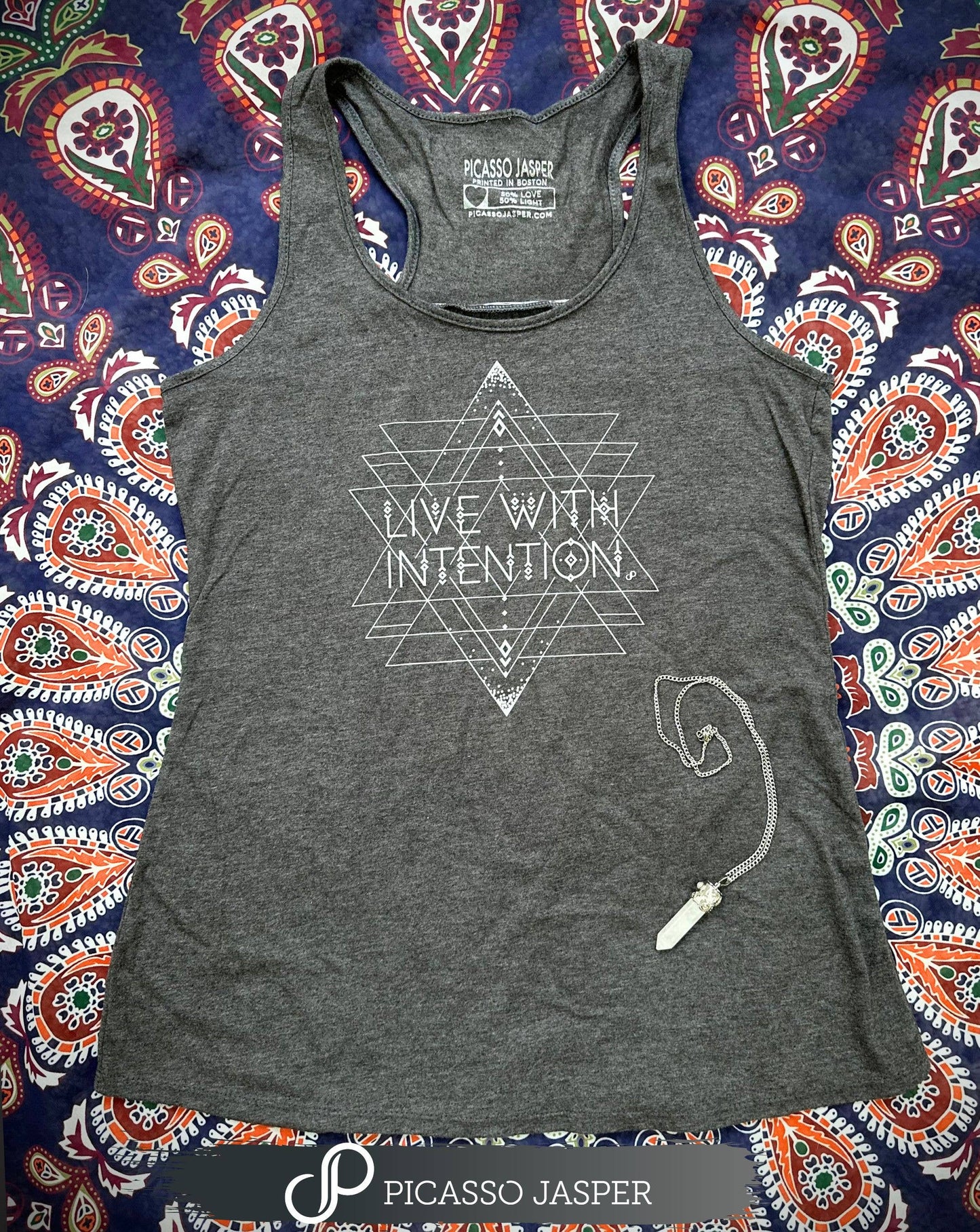 Live with Intention, Gathered Racerback Tank, XXL