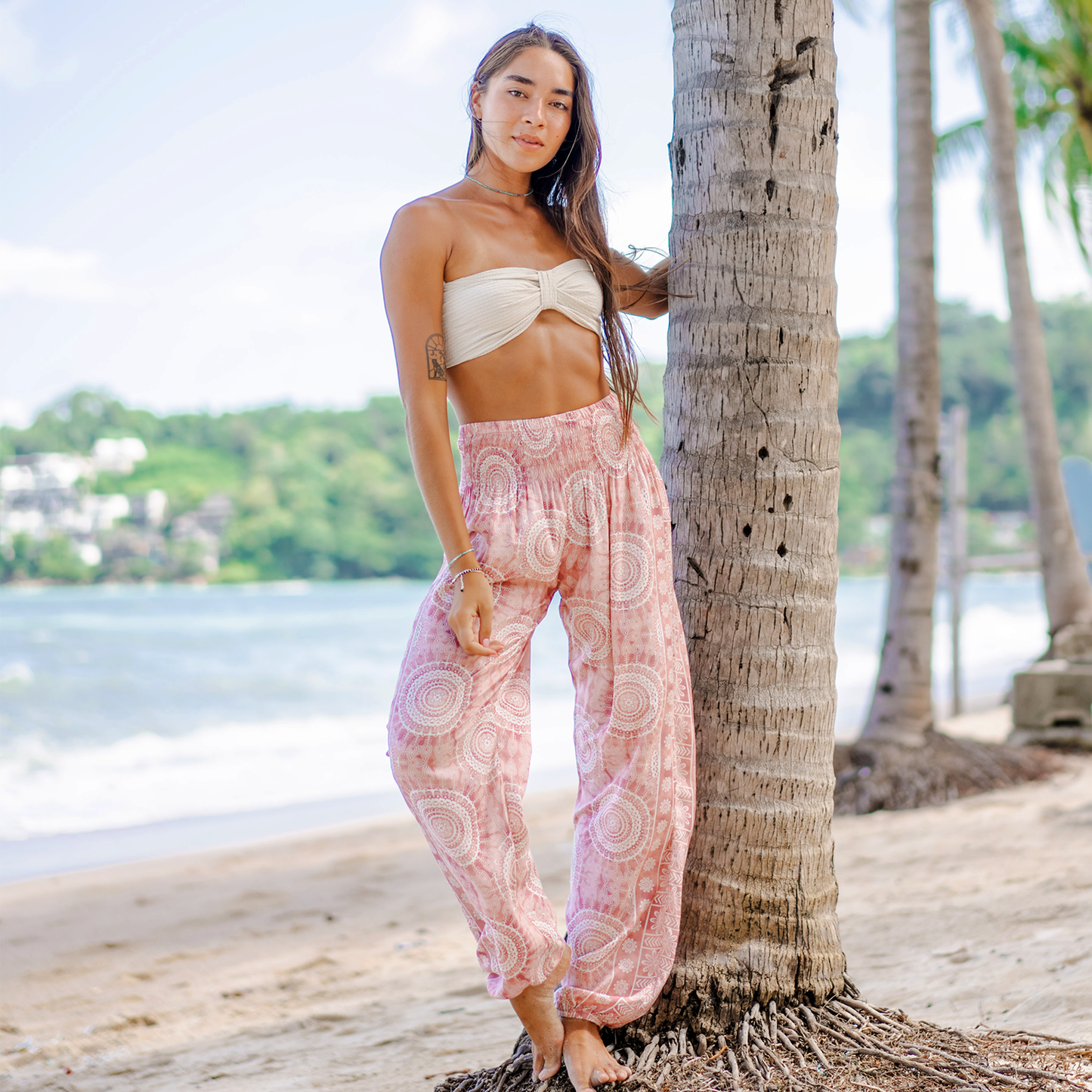 Baja Harem Pants with Pockets: Tall S, M, L/XL