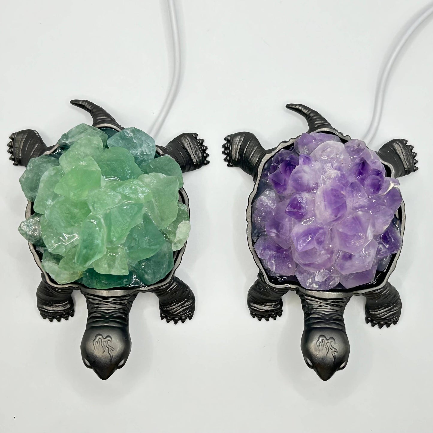 Turtle Gemstone Nightlight- Amethyst or Green Adventurine
