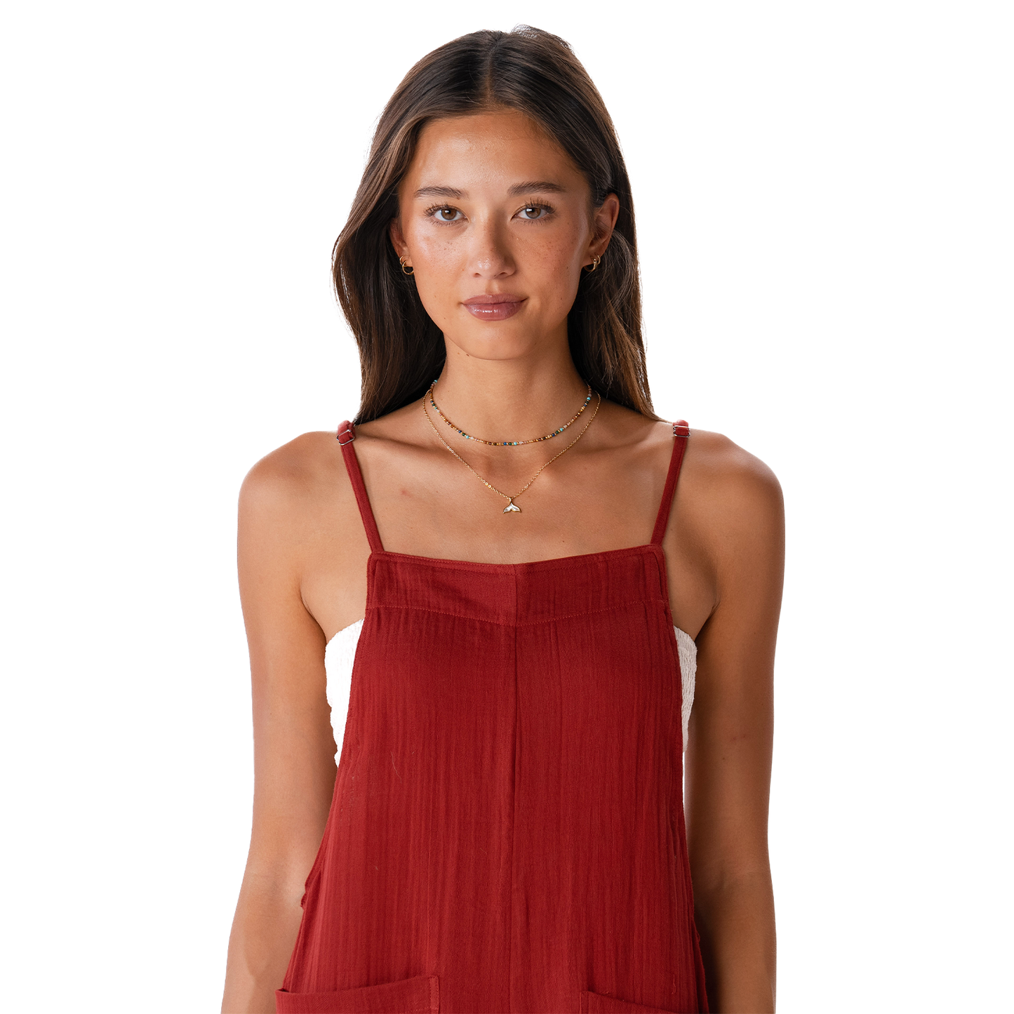 Seaside Spice Cotton Nomad Jumpsuit (Adjustable Straps): S, M & L