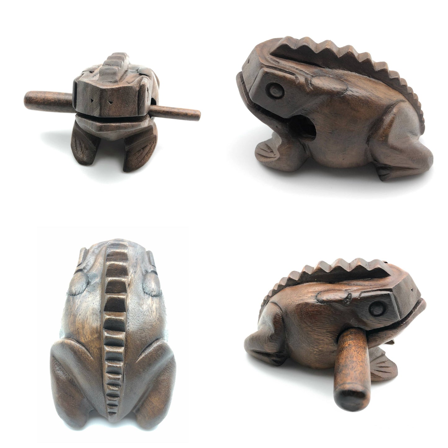 Wooden Croaking Frog Drum 5 inch