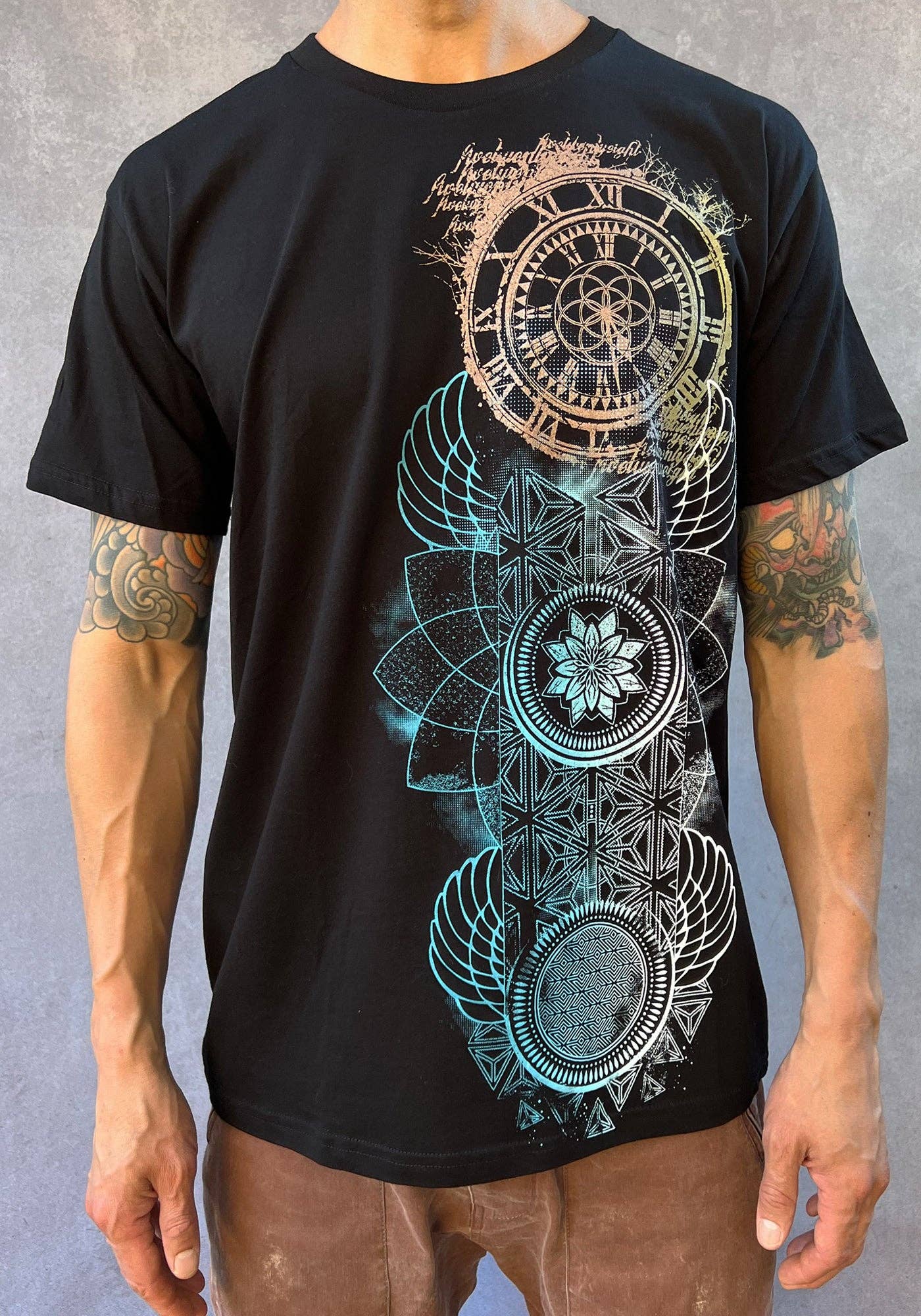 Time Capsule Shirt Dark Teal or Black