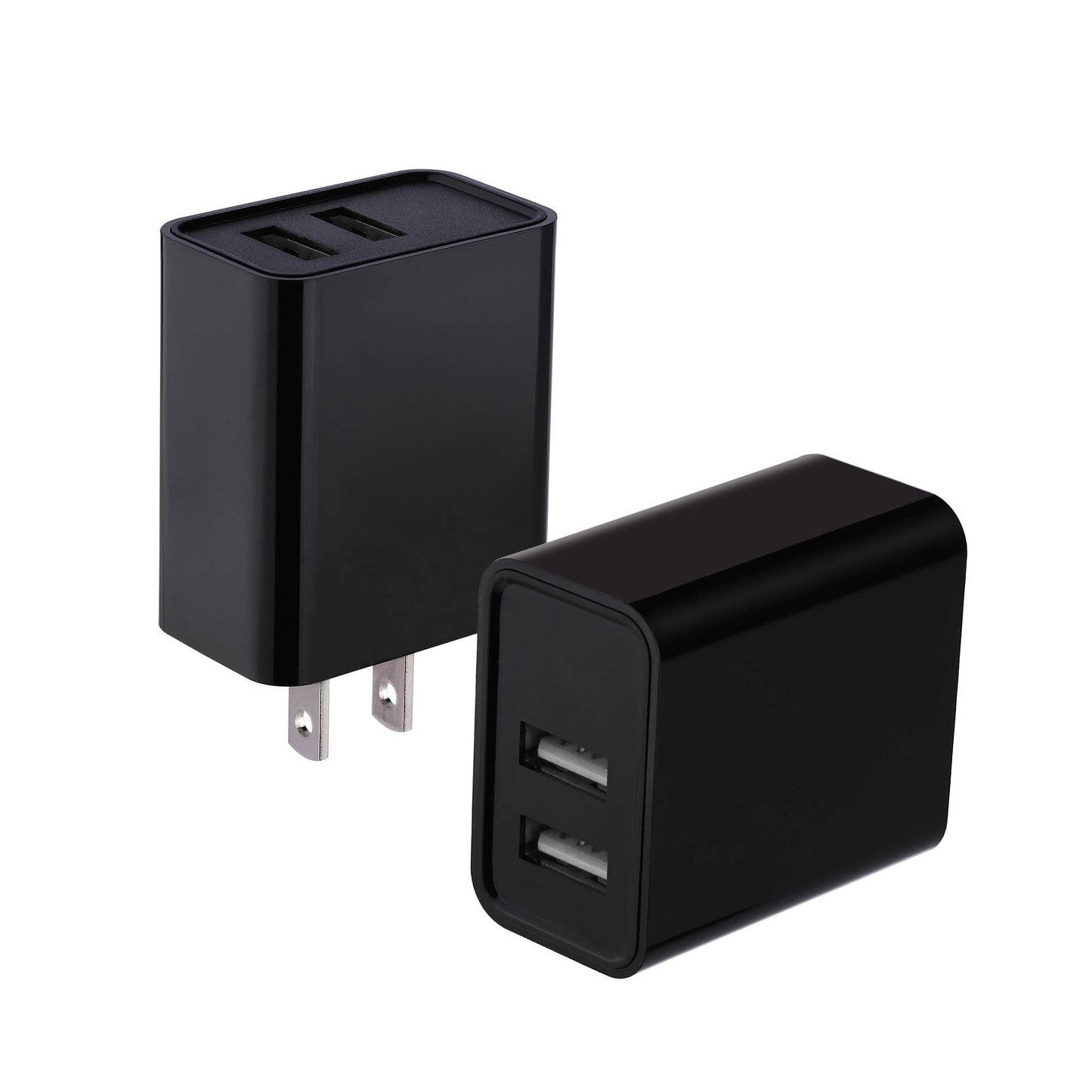 Charge 2-Port USB Wall Chargers for Android & IP Retail Pack: White / 2 USB-A Ports