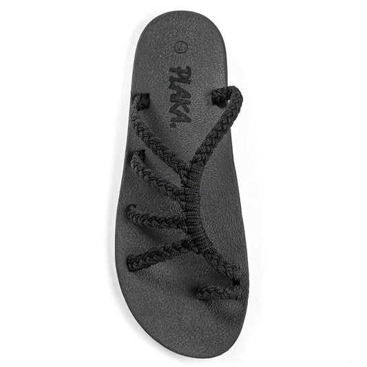Relief Summer Flip Flops with Arch Support - Classic Black