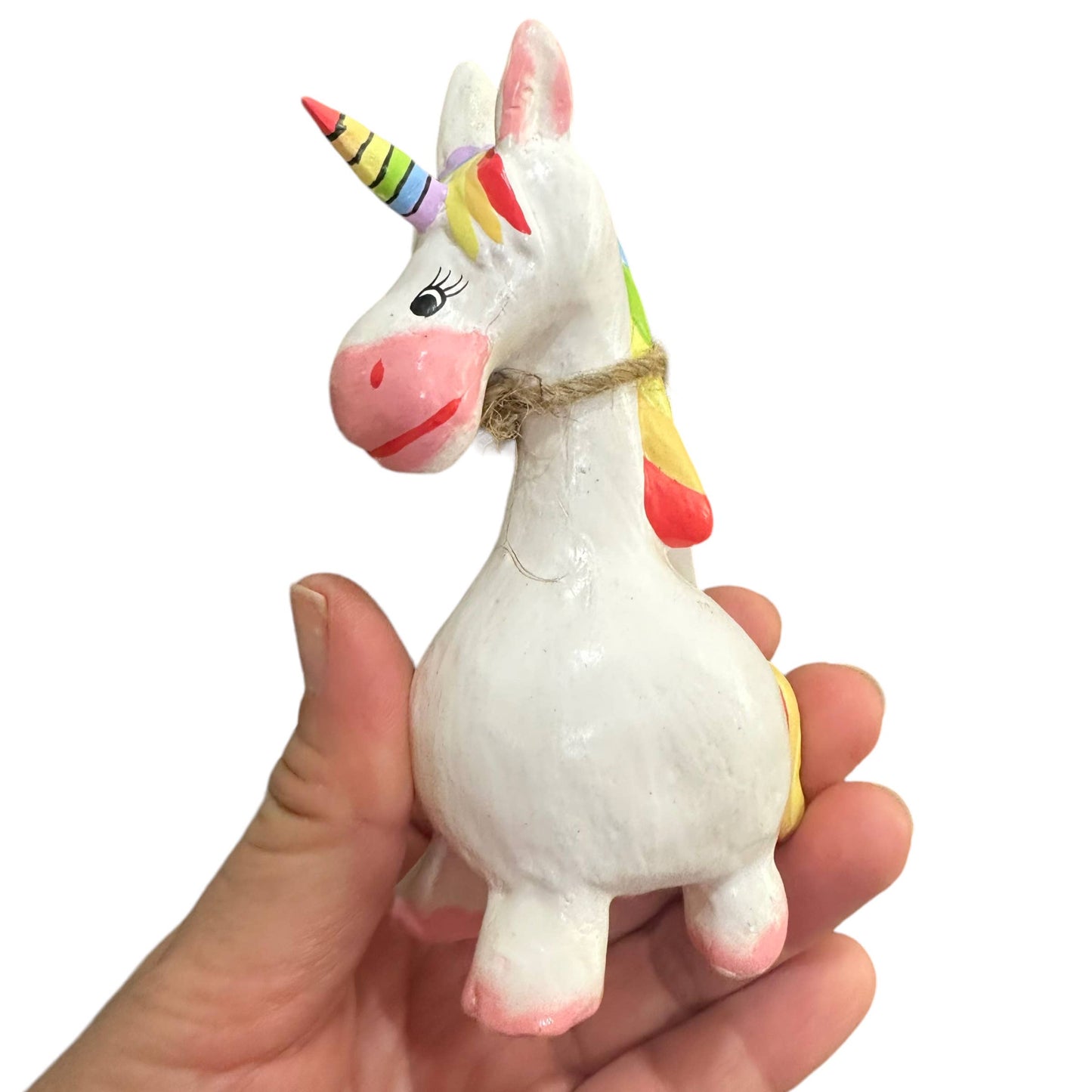 Handmade wooden unicorn