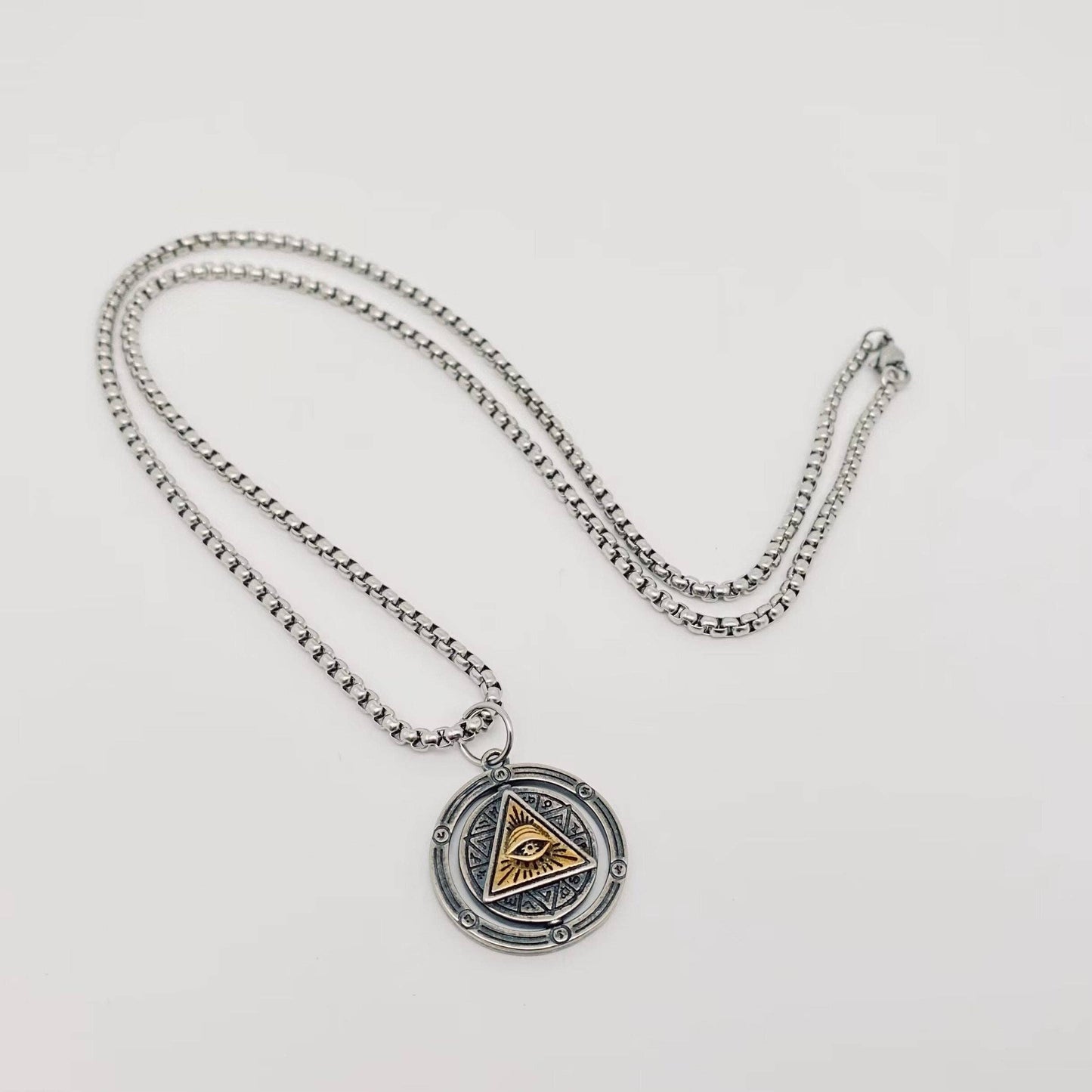 Horus Eye of God Rotatable Pendant Necklace