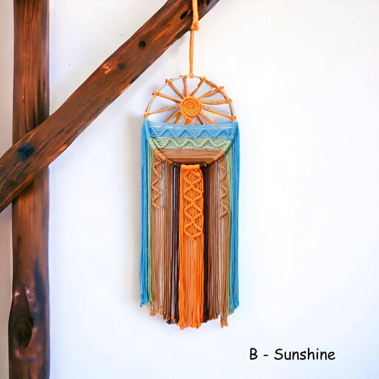Sunrise and Sunset Macrame Dream Catcher