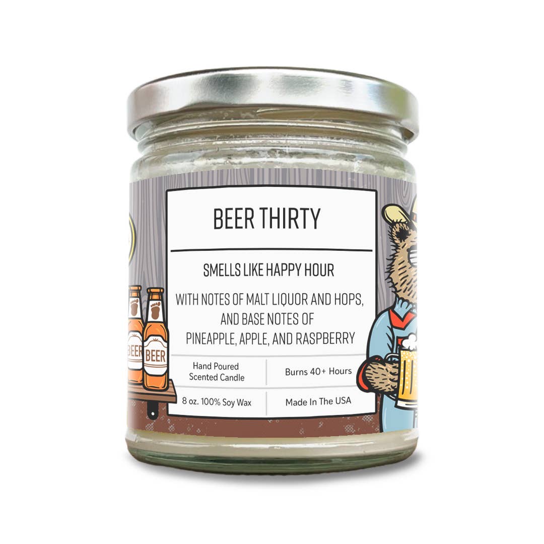 Soy Candle | Beer  Candle | Boozy Candles | Beer Thirty