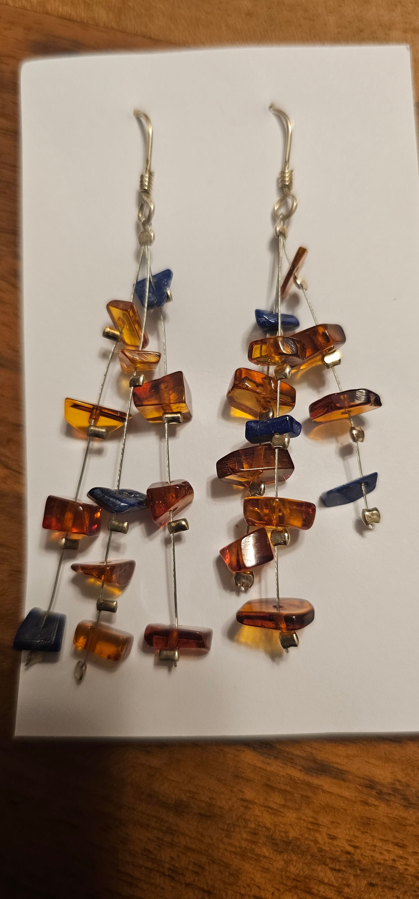 Amber Dangle Earrings Various Styles