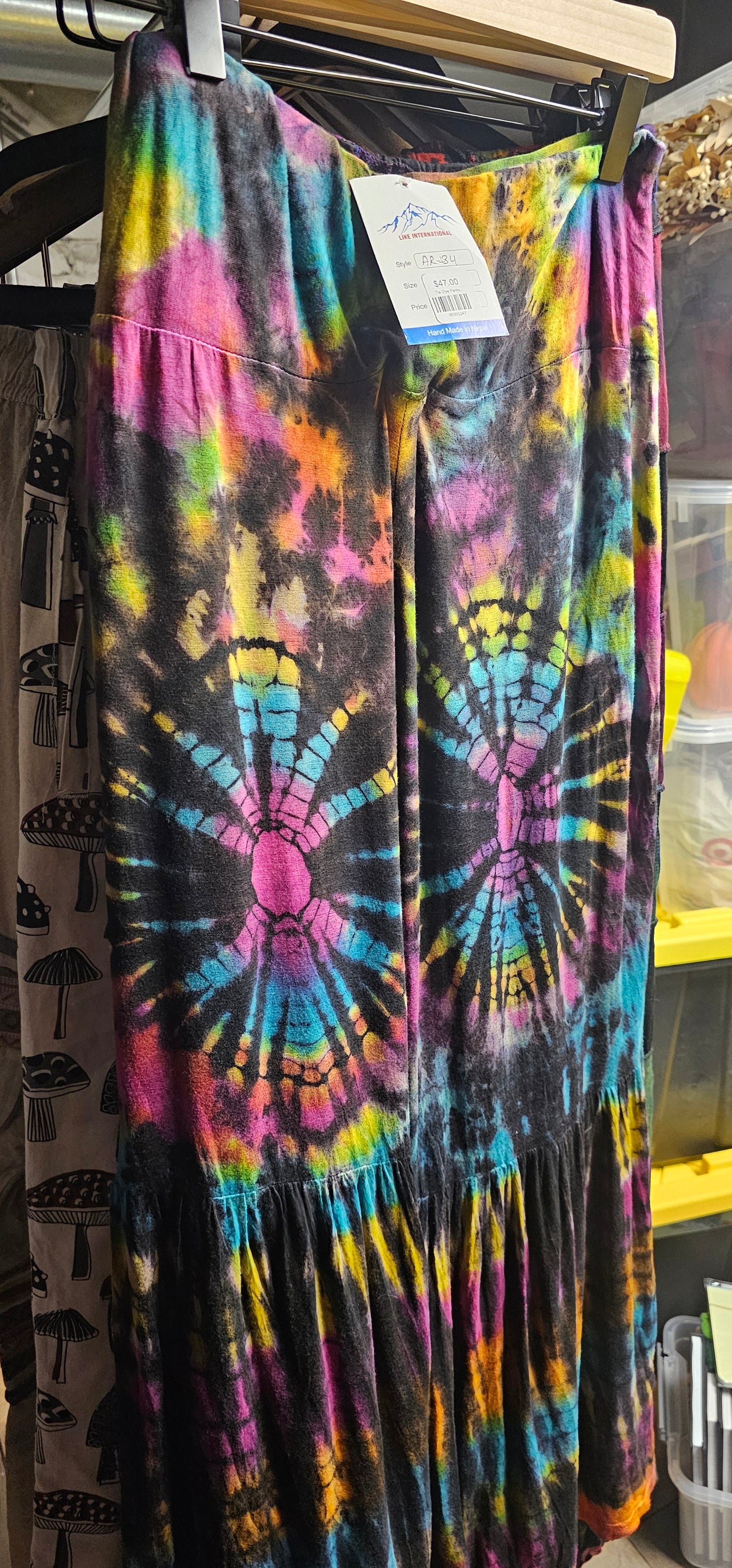 Tie Dye Pants- Ruffles and/or Patch Work Various