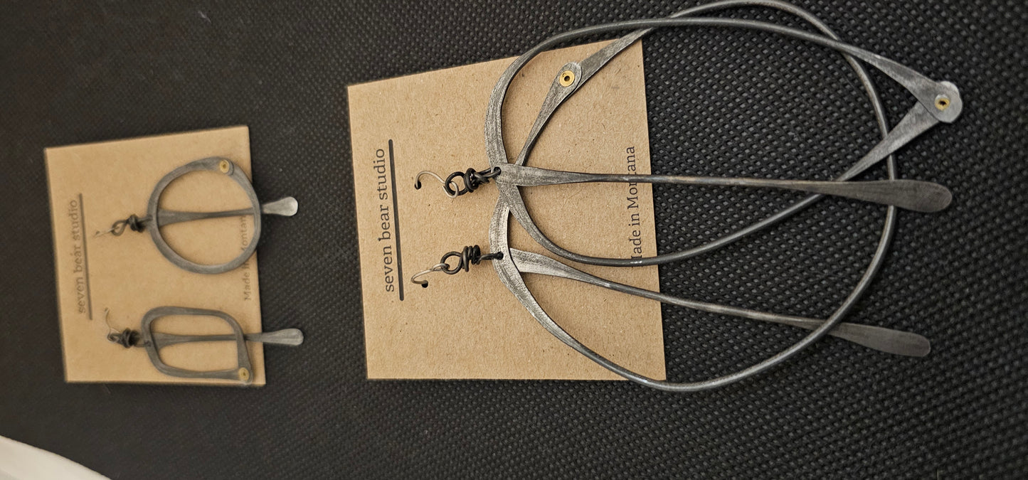 Metal Earrings- Dangles- Montana Made