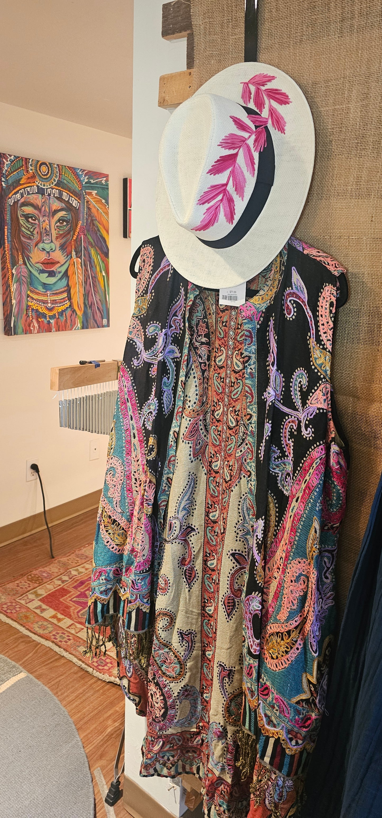 Bok Designs Shawl with Flowy Back