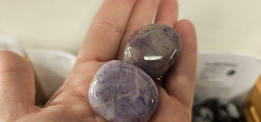 Lavender Jade AKA Unicorn Jade-Tumbled-From Turkey