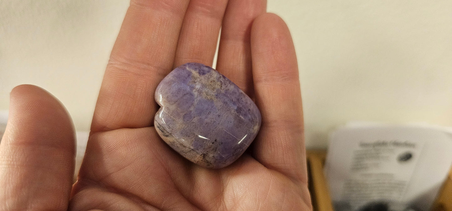 Lavender Jade AKA Unicorn Jade-Tumbled-From Turkey