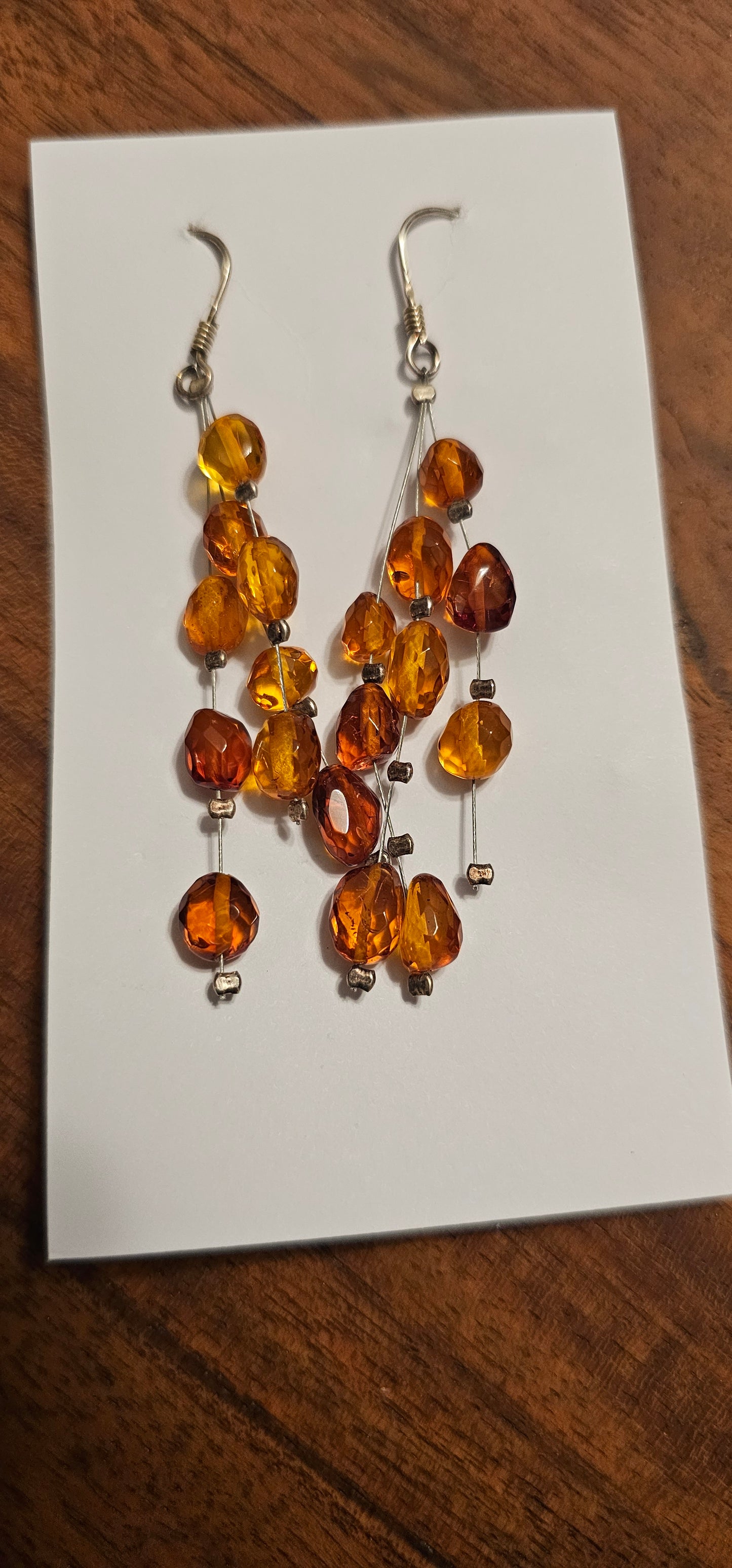 Amber Dangle Earrings Various Styles