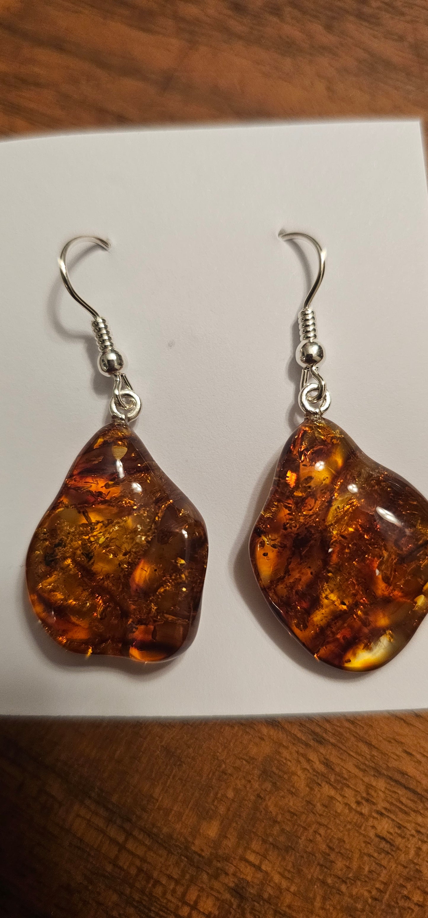 Amber Dangle Earrings Various Styles