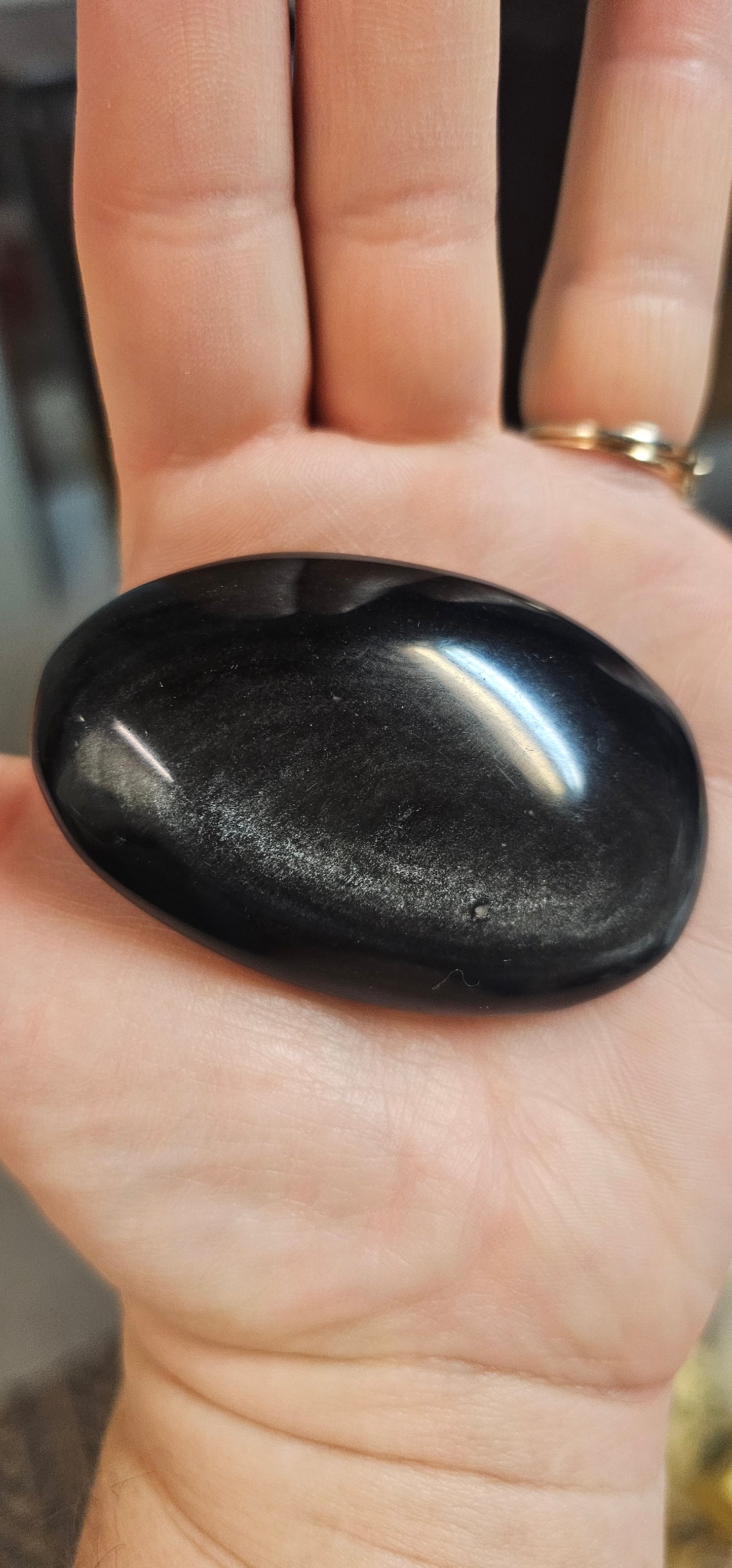 Rainbow Obsidian Heart 1/4 Palm Size