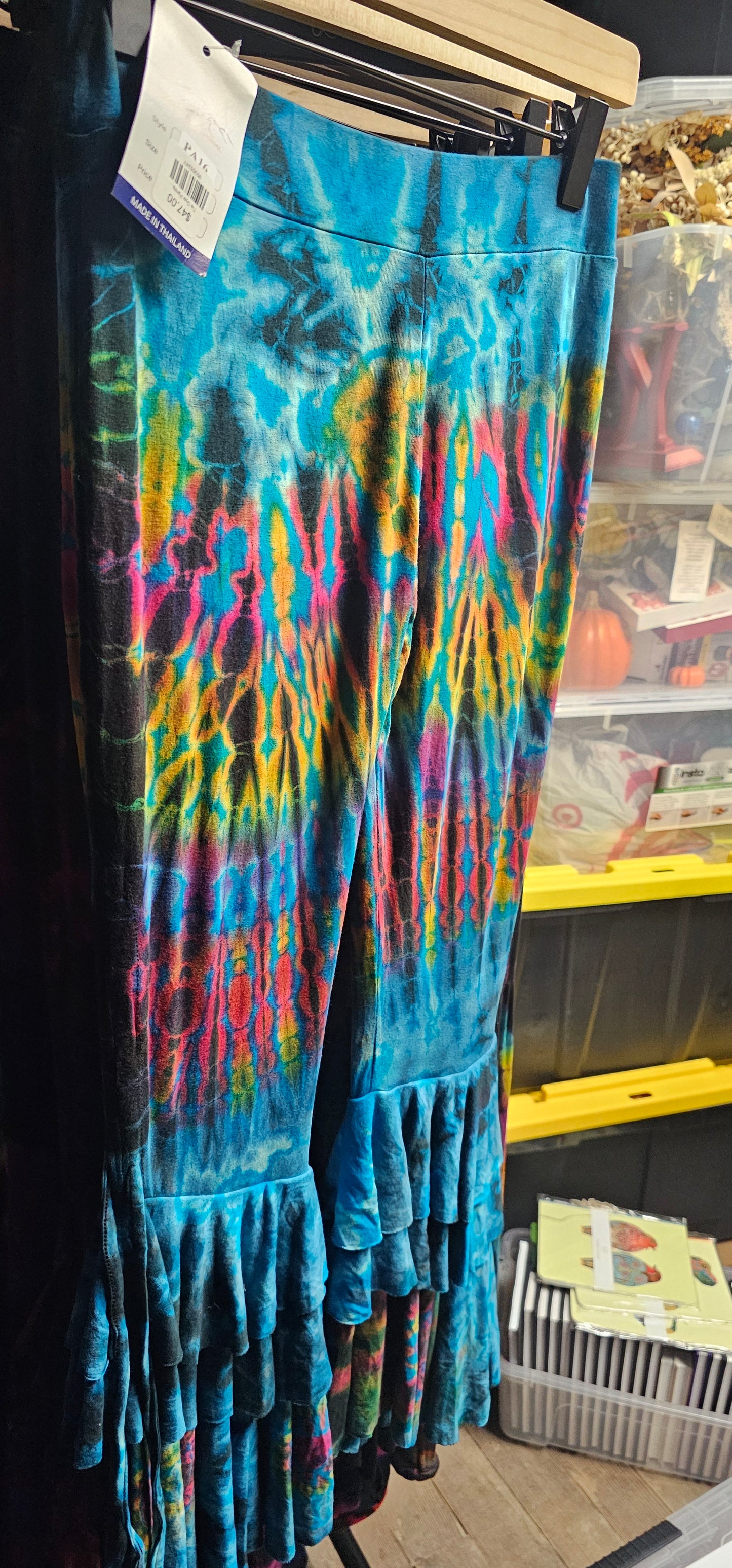 Tie Dye Pants- Ruffles and/or Patch Work Various