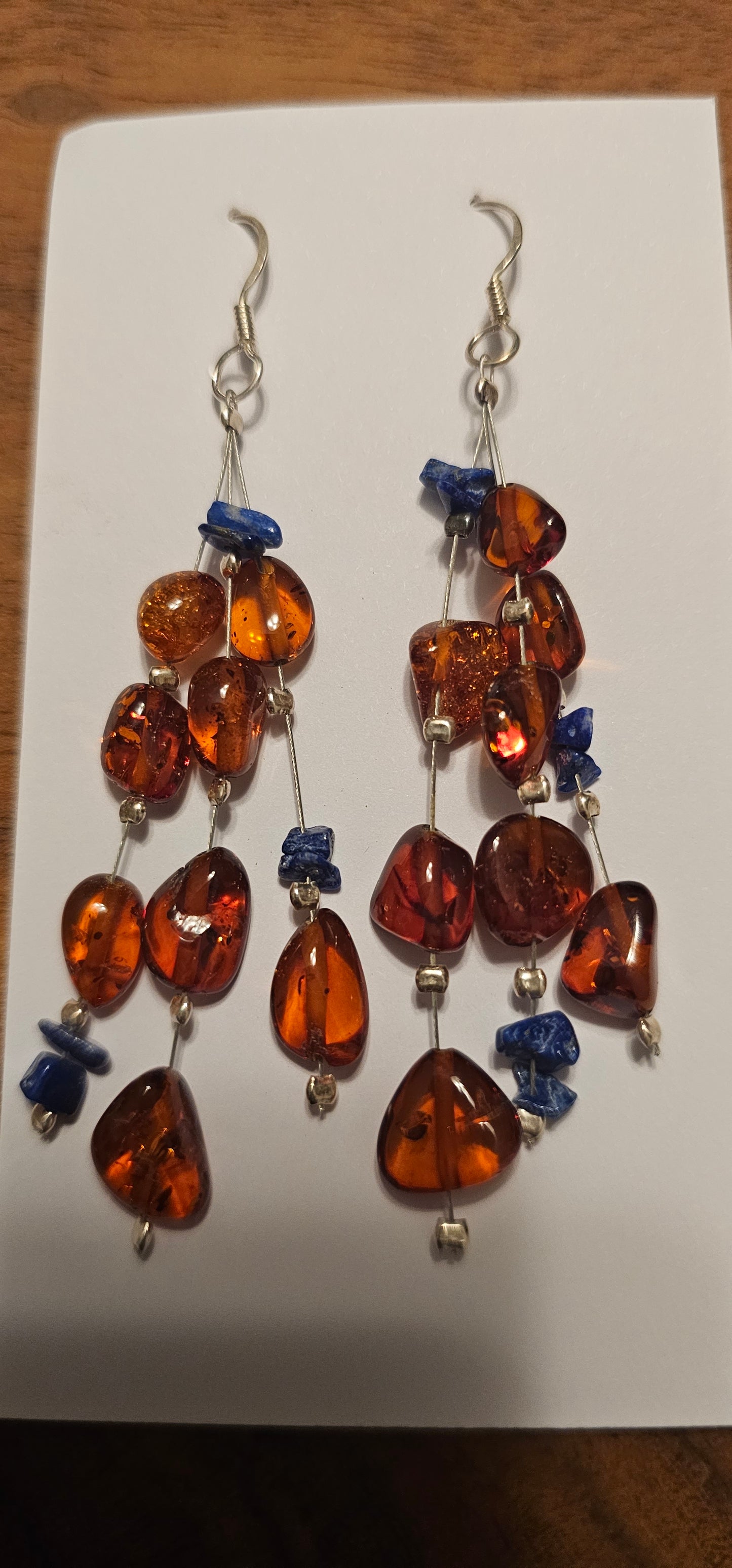 Amber Dangle Earrings Various Styles