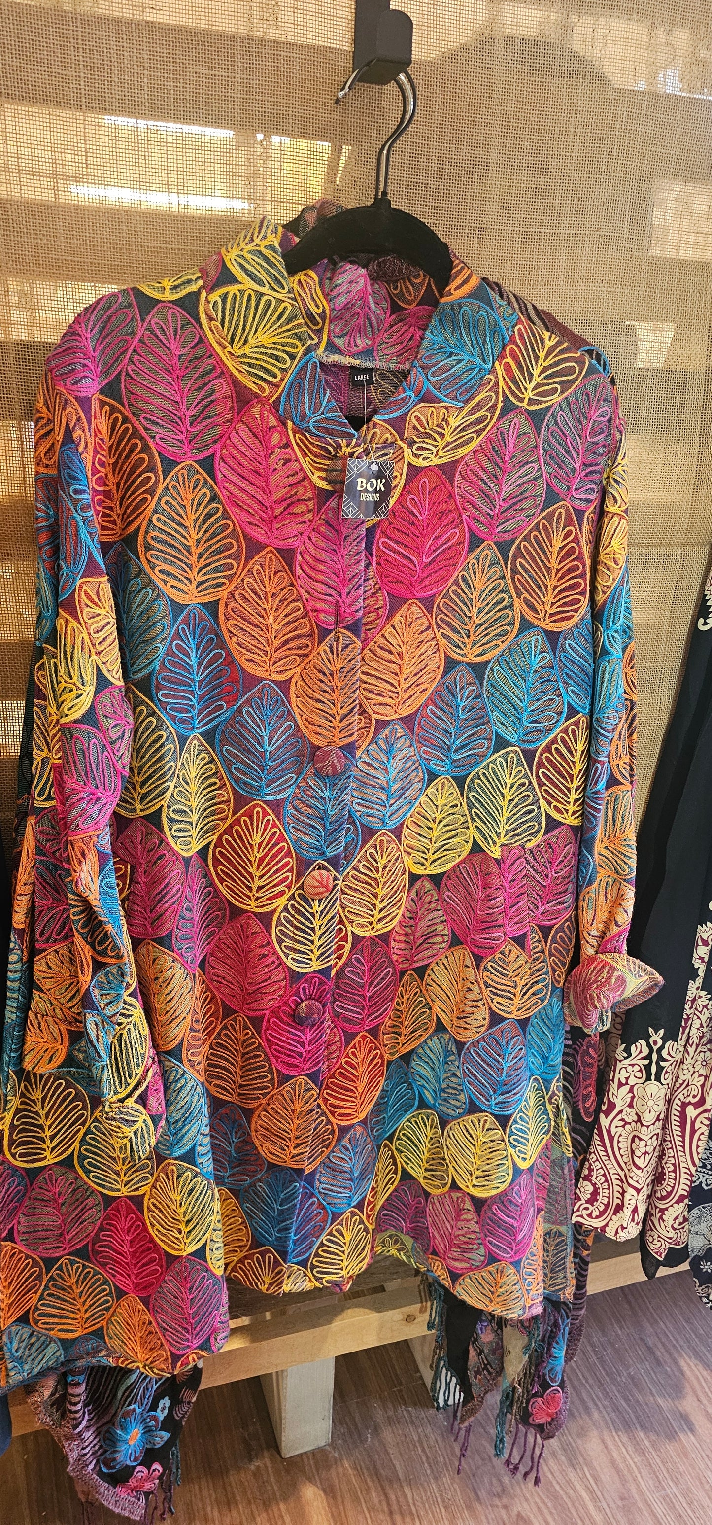 Bok Designs Shawl Coat or Long with Buttons