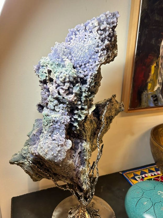 Grape Agate Statement Art