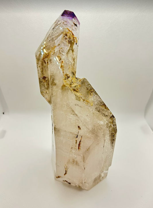 Quartz Tower w/ Amethyst Tip
